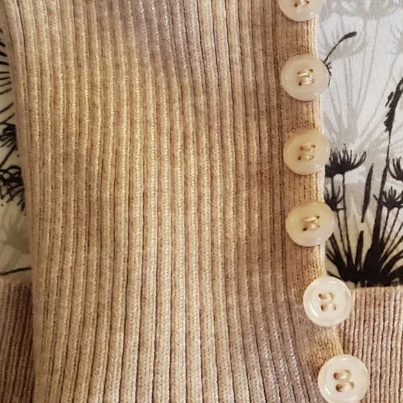 SOFT & STRETCHY L/S V-NECK CARDIGAN SWEATER-NWT - Picture 4 of 9